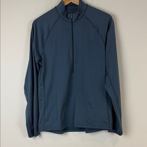 MEC Men's Blue Quarter-Zip Jacket Size Medium
